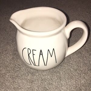 Rae Dunn by Magenta Creamer White w Black Letters